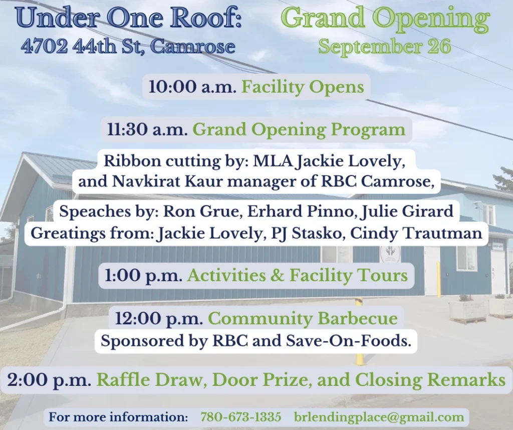 Under One Roof Grand Opening – This Saturday
