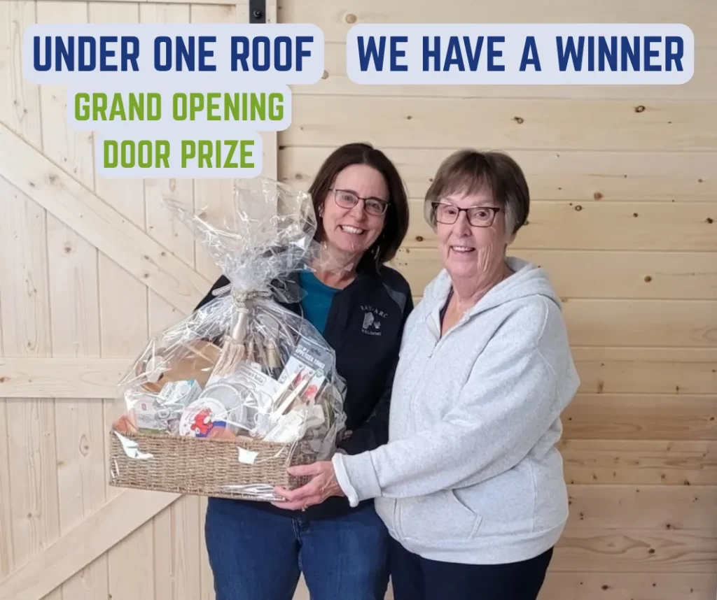 under one roof grand opening door prize winner